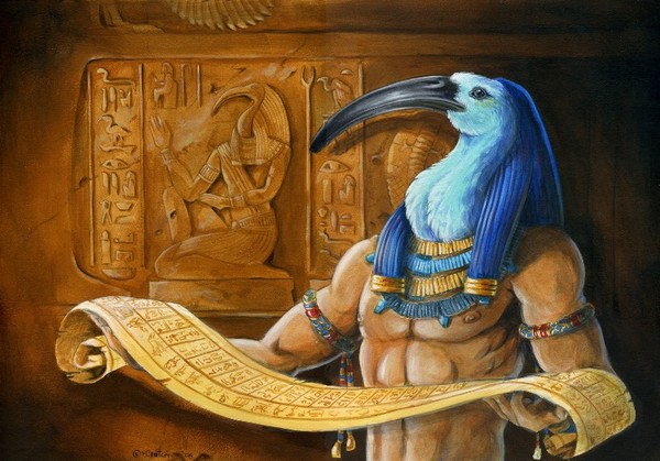 Le dieu Thot à aidé Horus pour son passage d’en l’au-delà