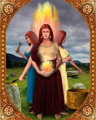 Brigid est la déesse celte patronne du feu